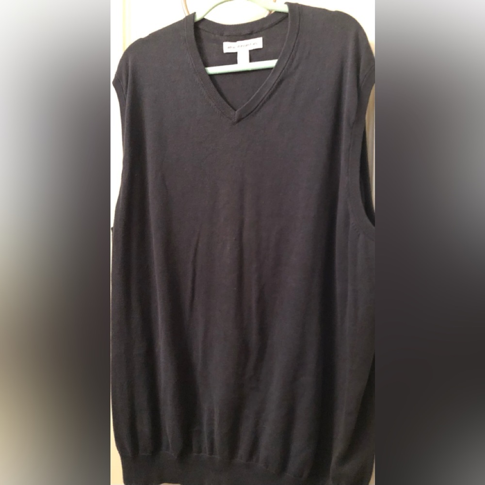 Amazon Essentials Navy Blue Knit Mens Sweater Vest. Sz 3XLT